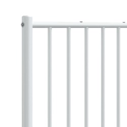 Tête de lit métal blanc 140 cm 