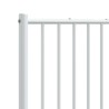 Tête de lit métal blanc 140 cm 