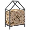 Portant de bois chauffage anthracite 40x25x60 cm 