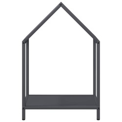 Portant de bois chauffage anthracite 40x25x60 cm 