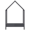 Portant de bois chauffage anthracite 40x25x60 cm 