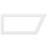 Supports d'étagères pour lavabo 2 pcs blanc trapèze acier 