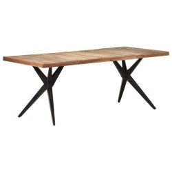 Table à manger 200x90x76 cm Bois de récupération massif 