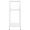 Portant de bois chauffage blanc 40x25x60 cm 