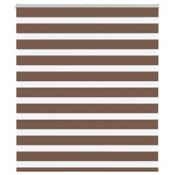 Store zèbre marron 130x100cm largeur du tissu 125,9cm polyester 