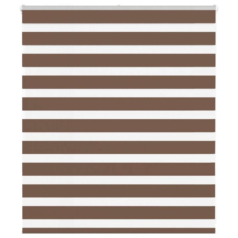 Store zèbre marron 130x100cm largeur du tissu 125,9cm polyester 