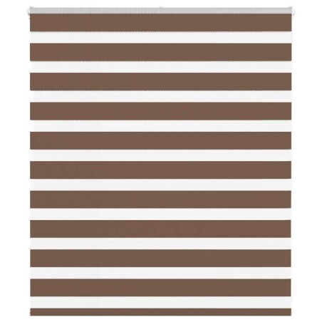 Store zèbre marron 130x100cm largeur du tissu 125,9cm polyester 