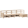 Salon de jardin 5 pcs bois de pin massif 