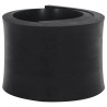 Bordure en caoutchouc de chasse-neige noir 120x15x2 cm 