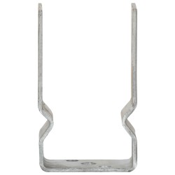Piquets de clôture 6 pcs Argenté 8x6x15 cm Acier galvanisé 