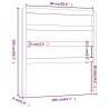 Tête de lit Marron miel 106x4x100 cm Bois massif de pin 