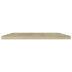 Panneaux bibliothèque 4 pcs Chêne sonoma 100x20x1,5cm Aggloméré 