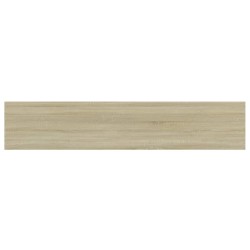 Panneaux bibliothèque 4 pcs Chêne sonoma 100x20x1,5cm Aggloméré 