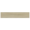 Panneaux bibliothèque 4 pcs Chêne sonoma 100x20x1,5cm Aggloméré 