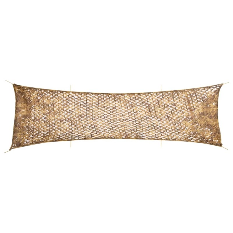 Filet de camouflage avec sac de rangement 753x199 cm sable 