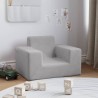 Canapé pour enfants Gris clair Peluche douce 