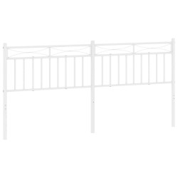 Tête de lit métal blanc 193 cm 