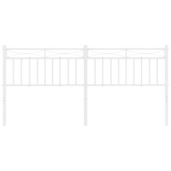 Tête de lit métal blanc 193 cm 