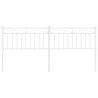 Tête de lit métal blanc 193 cm 