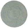 Napperons 4 pcs Vert olive Plain 38 cm Rond Jute 