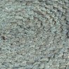 Napperons 4 pcs Vert olive Plain 38 cm Rond Jute 