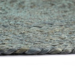 Napperons 4 pcs Vert olive Plain 38 cm Rond Jute 