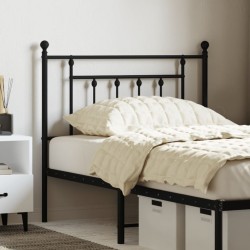 Tête de lit métal noir 90 cm 
