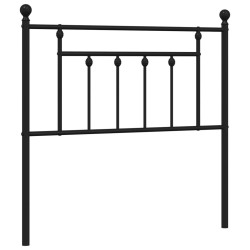 Tête de lit métal noir 90 cm 