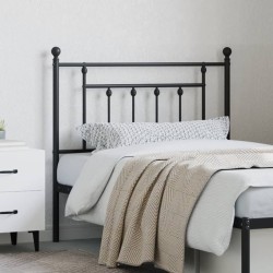 Tête de lit métal noir 90 cm 