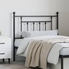 Tête de lit métal noir 90 cm 