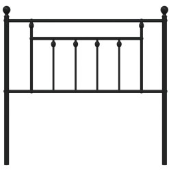 Tête de lit métal noir 90 cm 