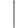 Tête de lit métal noir 90 cm 