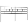 Tête de lit métal noir 200 cm 