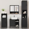 Ensemble de meubles salle de bain 4 pcs noir bois d'ingénierie 