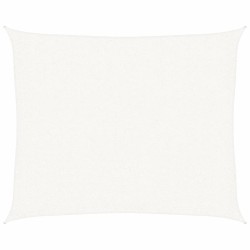 Voile d'ombrage 160 g/m² Blanc 2,5x3 m PEHD 