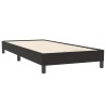 Sommier à lattes de lit avec matelas noir 90x220 cm velours 