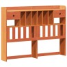 Cadre de lit sans matelas cire marron 150x200cm bois pin massif 