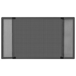 Moustiquaire extensible pour fenêtres Anthracite (100-193)x75cm 