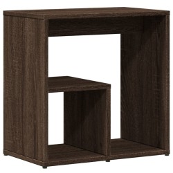 Table d'appoint Chêne marron 50x30x50 cm Bois d'ingénierie 