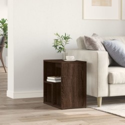 Table d'appoint Chêne marron 50x30x50 cm Bois d'ingénierie 