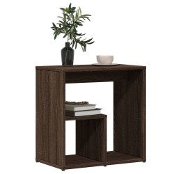 Table d'appoint Chêne marron 50x30x50 cm Bois d'ingénierie 