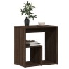 Table d'appoint Chêne marron 50x30x50 cm Bois d'ingénierie 