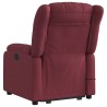Fauteuil inclinable de massage électrique Rouge bordeaux Tissu 