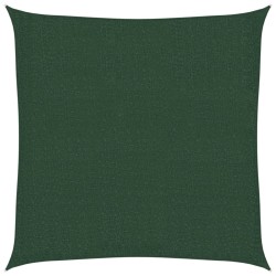 Voile d'ombrage 160 g/m² Vert foncé 3,6x3,6 m PEHD 