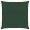 Voile d'ombrage 160 g/m² Vert foncé 3,6x3,6 m PEHD 