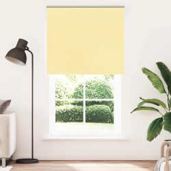 Store enrouleur occultant jaune largeur du tissu 136,6 cm 