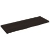 Comptoir de salle de bain marron foncé 80x30x2 cm bois traité 