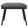 Repose-pied Gris clair 45x29,5x35 cm Tissu et similicuir 