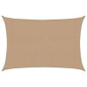 Voile d'ombrage 160 g/m² Taupe 3x4 m PEHD 