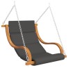 Chaise balançoire avec coussin et auvent bois massif d'épicéa 